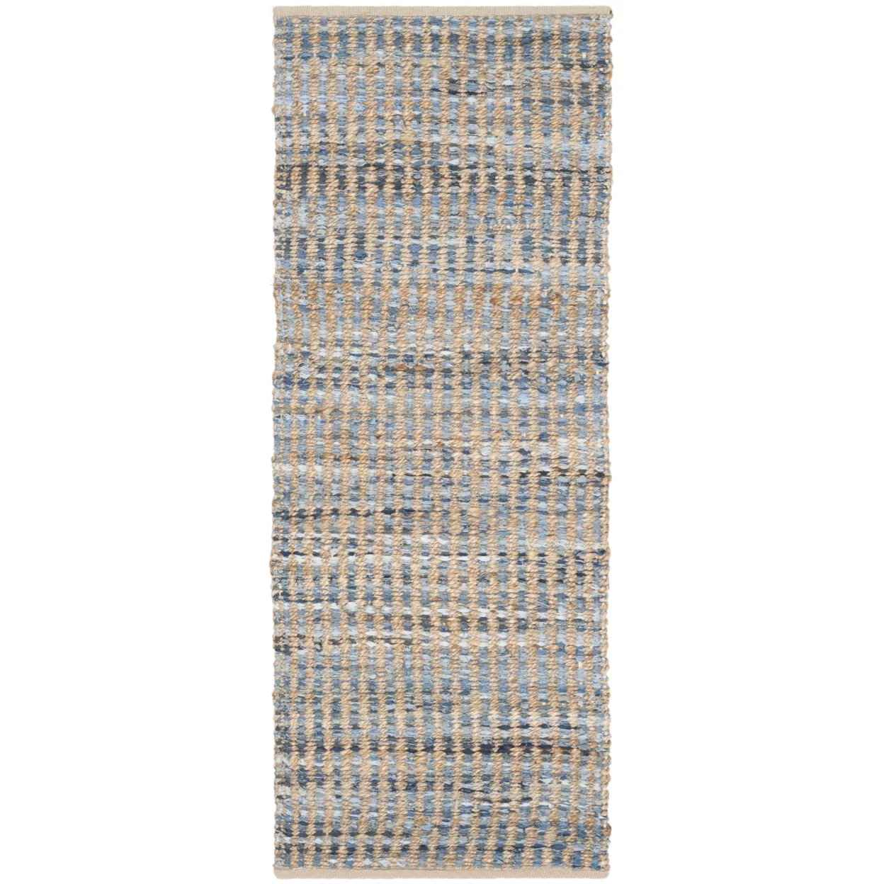 SAFAVIEH Cape Cod CAP352A Handwoven Natural / Blue Rug