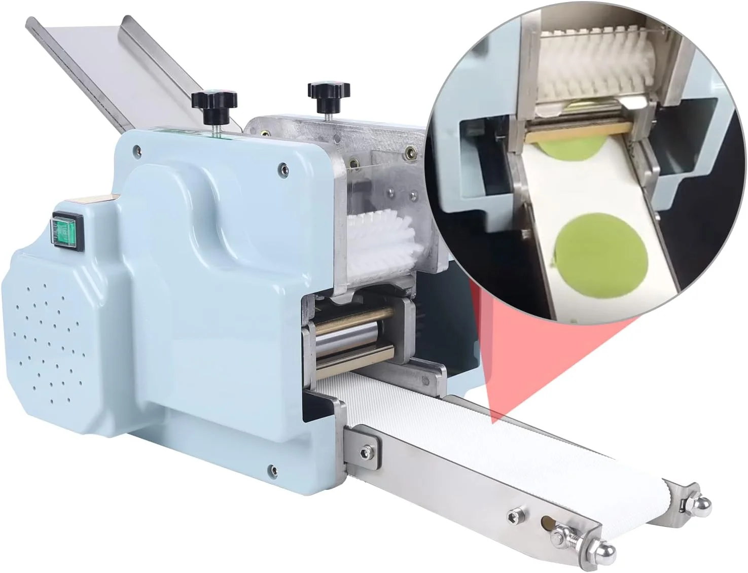 MIDUO Commercial Electric Dough Processing Maker Dumpling Skin Machine 3.15” Mold 110V