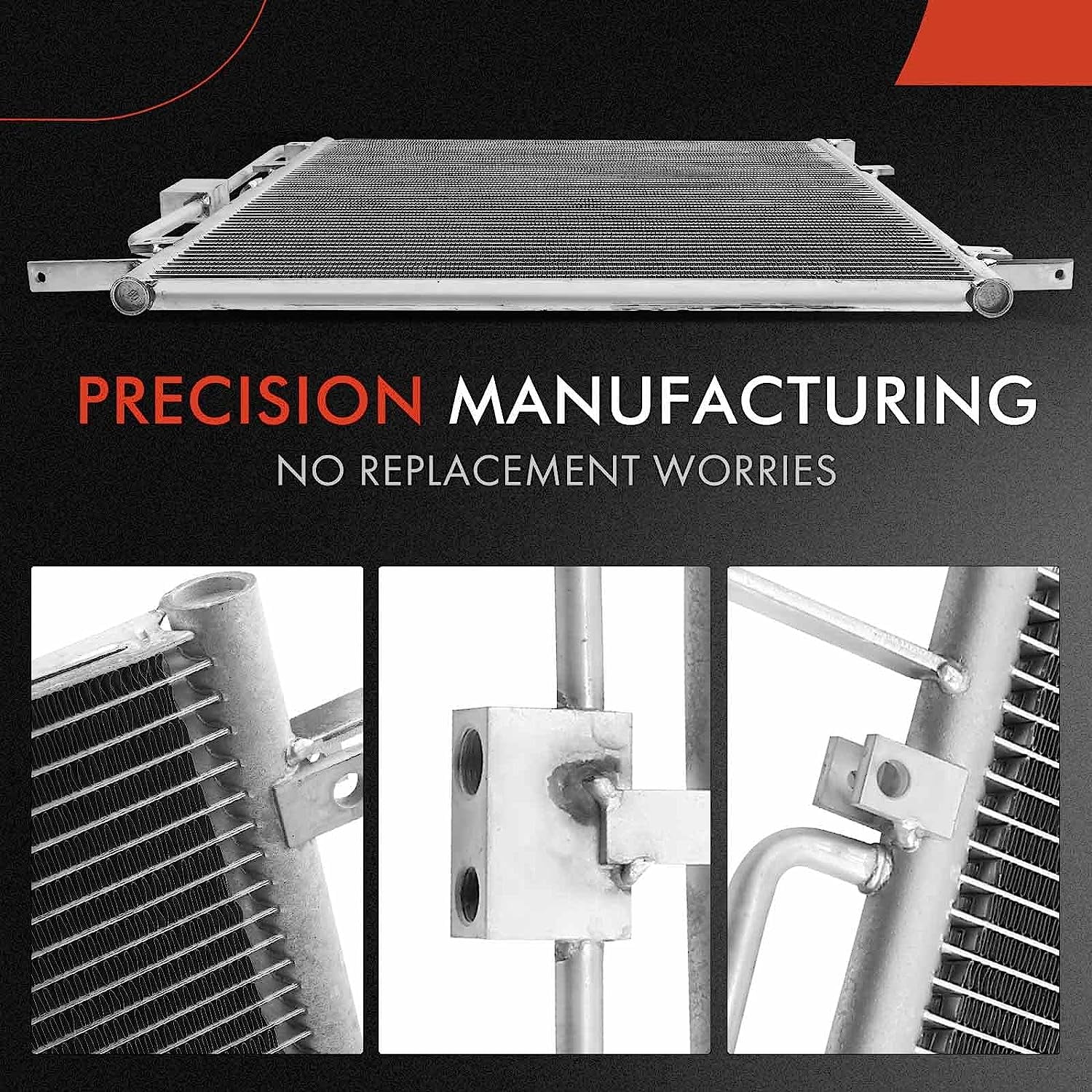 A-Premium Air Conditioning A/C Condenser Compatible with Land Rover Range Rover 1995-2002, Replace# 4852, 94257