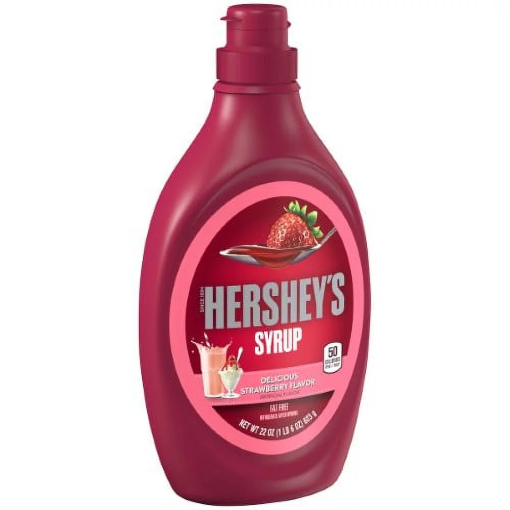 HERSHEY'S Strawberry Syrup (Pack of 3)