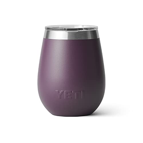 YETI Rambler 10 oz Wine Tumbler, Vacuum Insulated, Stainless Steel with MagSlider Lid, Navy