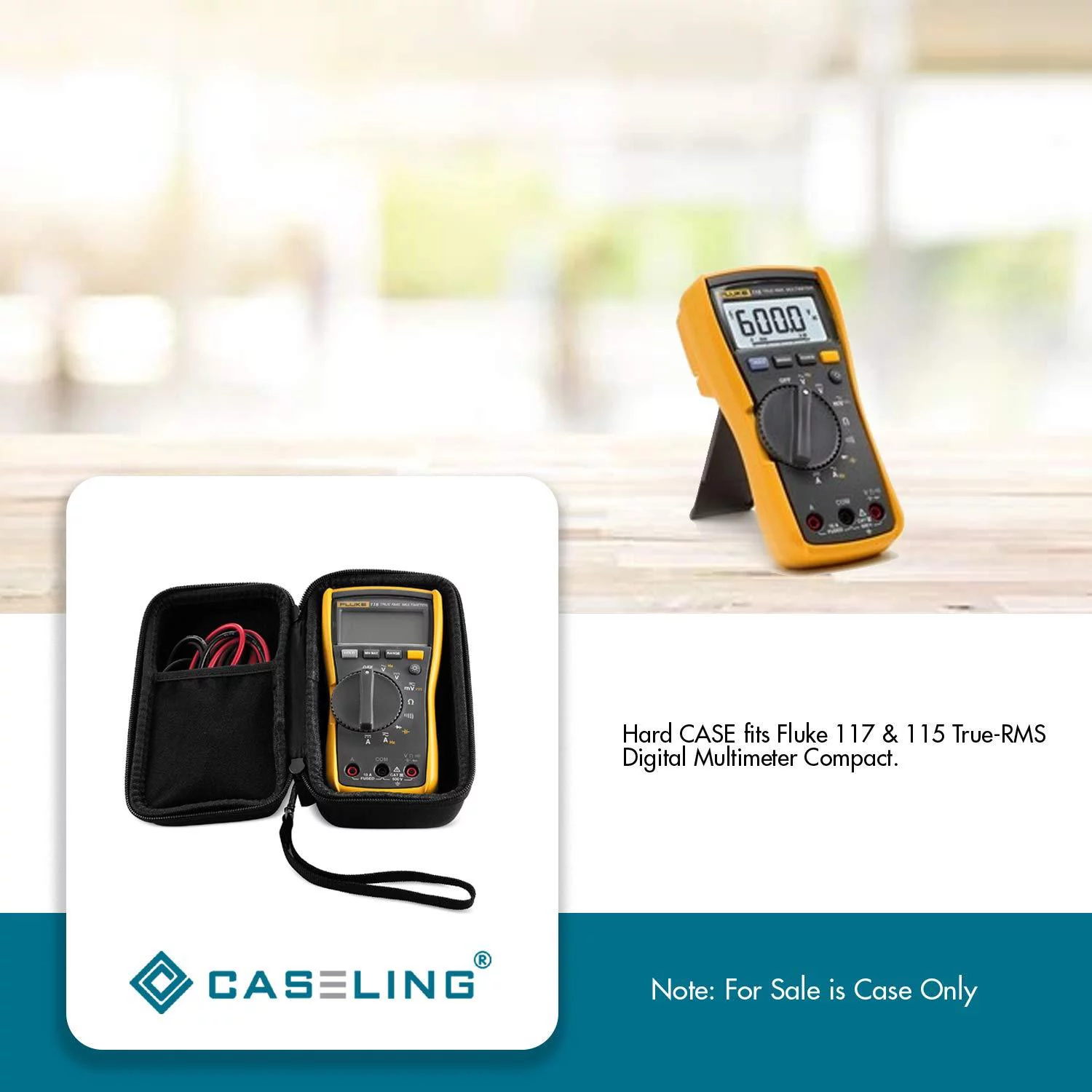 Caseling Hard Case fits Fluke 117/115 / 101 Digital Multimeter Compact.
