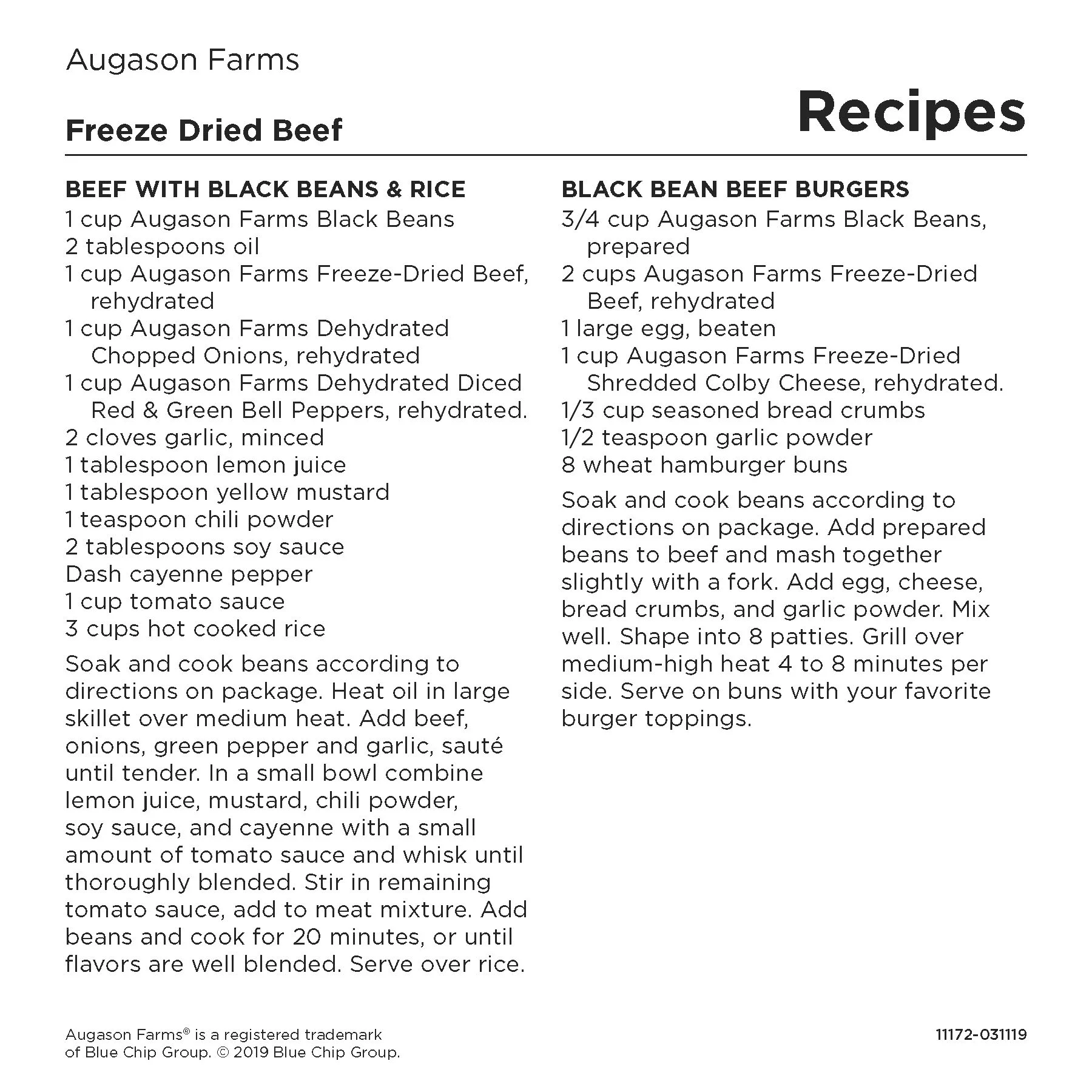 Augason Farms Freeze-Dried Beef Chunks No. 10 Can, 16 oz