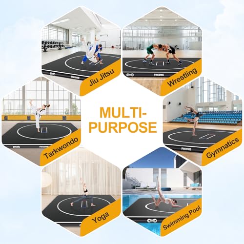 Inflatable Wrestling Mat 16ft/13ft/10ft, 4