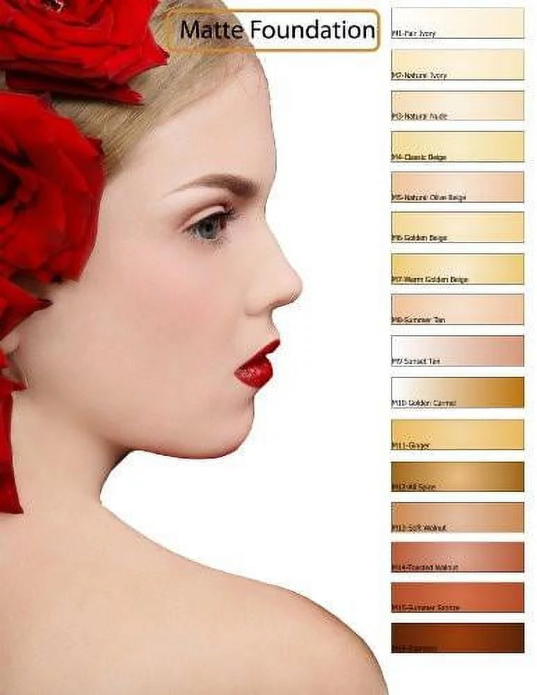 Glam Air Airbrush Foundation in 5 Dark Matte Shades of s (Ideal for normal to oily skin)