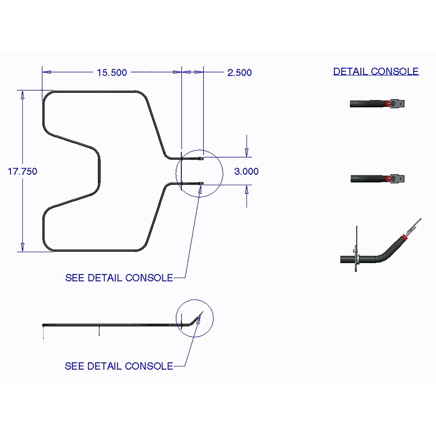 Range Kleen 7531 Replacement Bake Element, Fits GE, RCA, Kenmore, Hotpoint