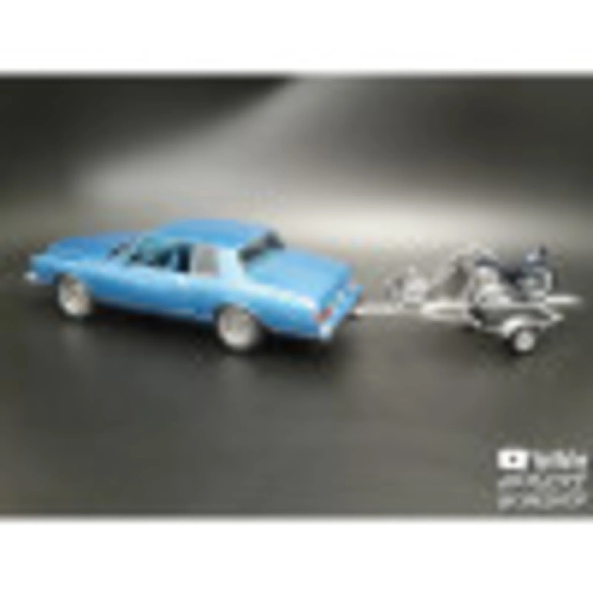 MPC: 1:25 Scale Model Kit - 1980 Chevy Monte Carlo Class Action - 110 Parts, Includes Chopper & Trailer, Unpainted Replica Classic Car Building Kit