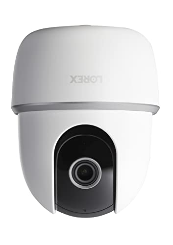 Lorex 4MP Pan & Tilt Indoor Smart Security Camera - Wireless 2K Wi-Fi Camera with Person Detection, Privacy Mode, 2-Way Talk, Smart Home Compatibility, 360° Pan/Tilt View - Free 16GB Micro SD