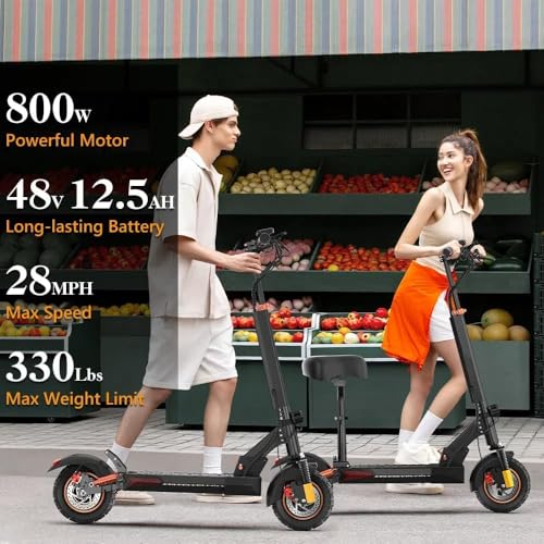 M4 Pro S+ Electric Scooter with Seat, 800W Motor，10