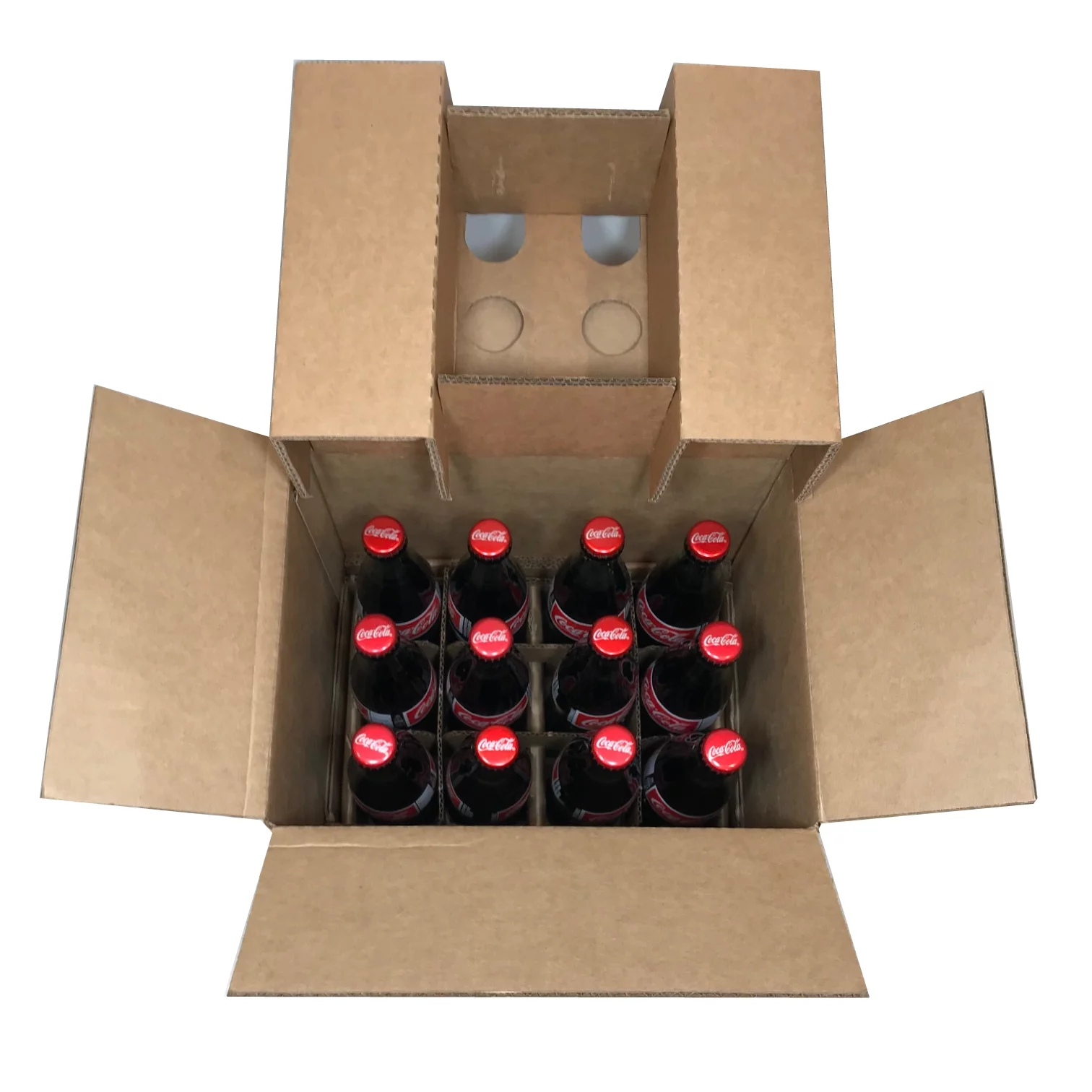 Mexican Real Sugar Sweetened Coke (12) 12 fl. oz. (355ml) Glass Bottle Case (12-Pack)