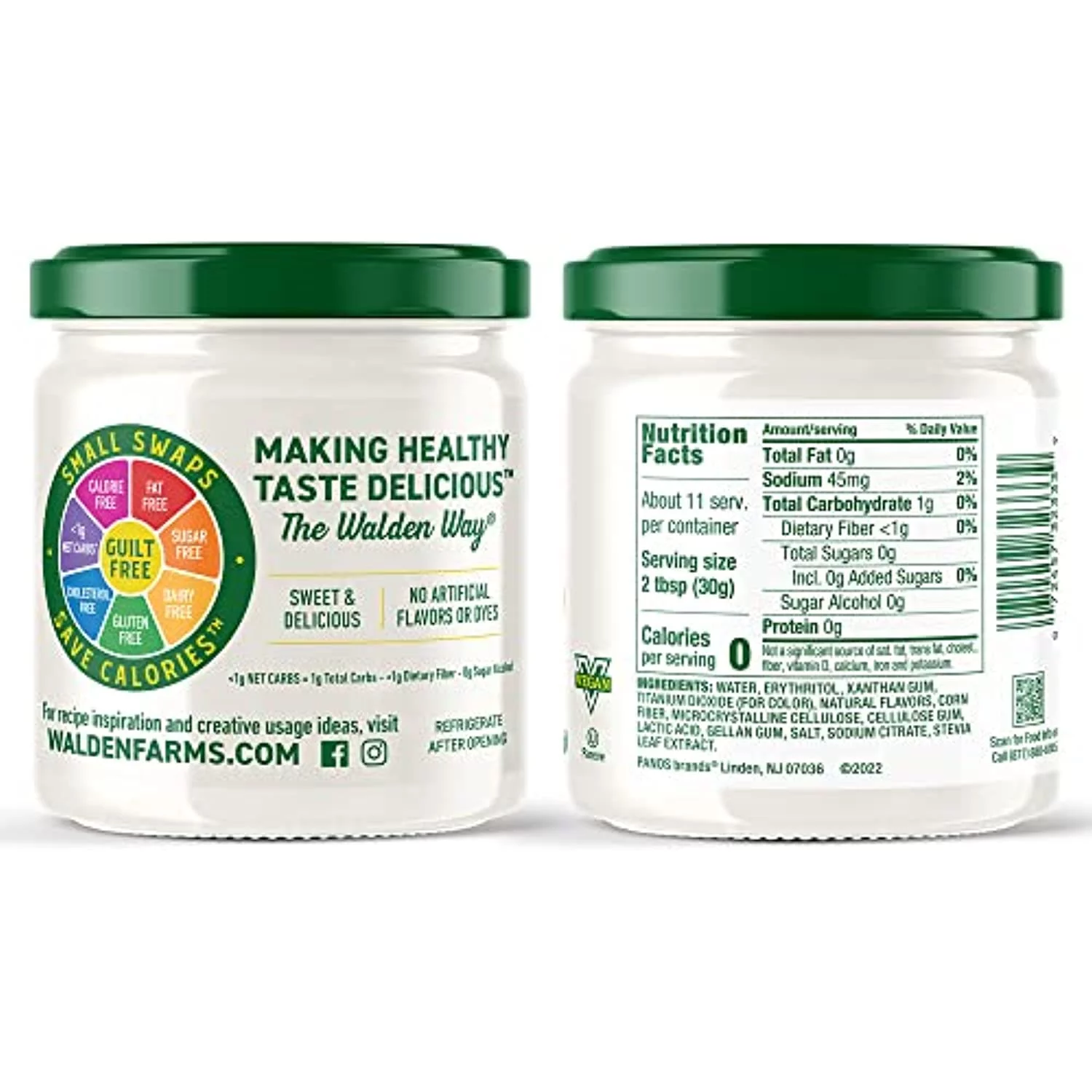 Walden Farms Variety Dipping Set, Sugar And Calorie Free, Non-Dairy, Keto And Vegan Friendly, Chocolate And Marshmallow Dip, 12-Oz Jars, 2 Pack