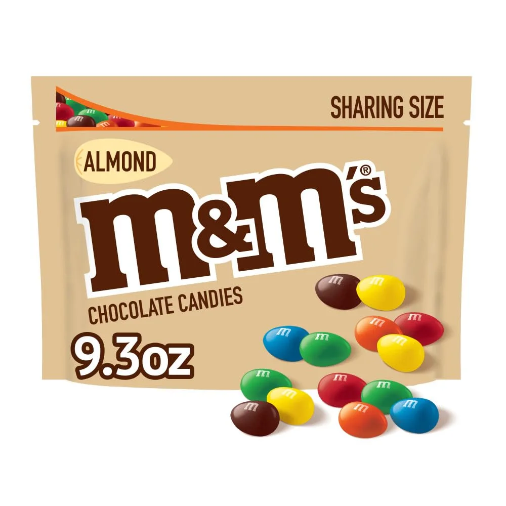 M&M,S Almond Milk Chocolate Easter Candy, Sharing Size, 9.3 Oz Bag