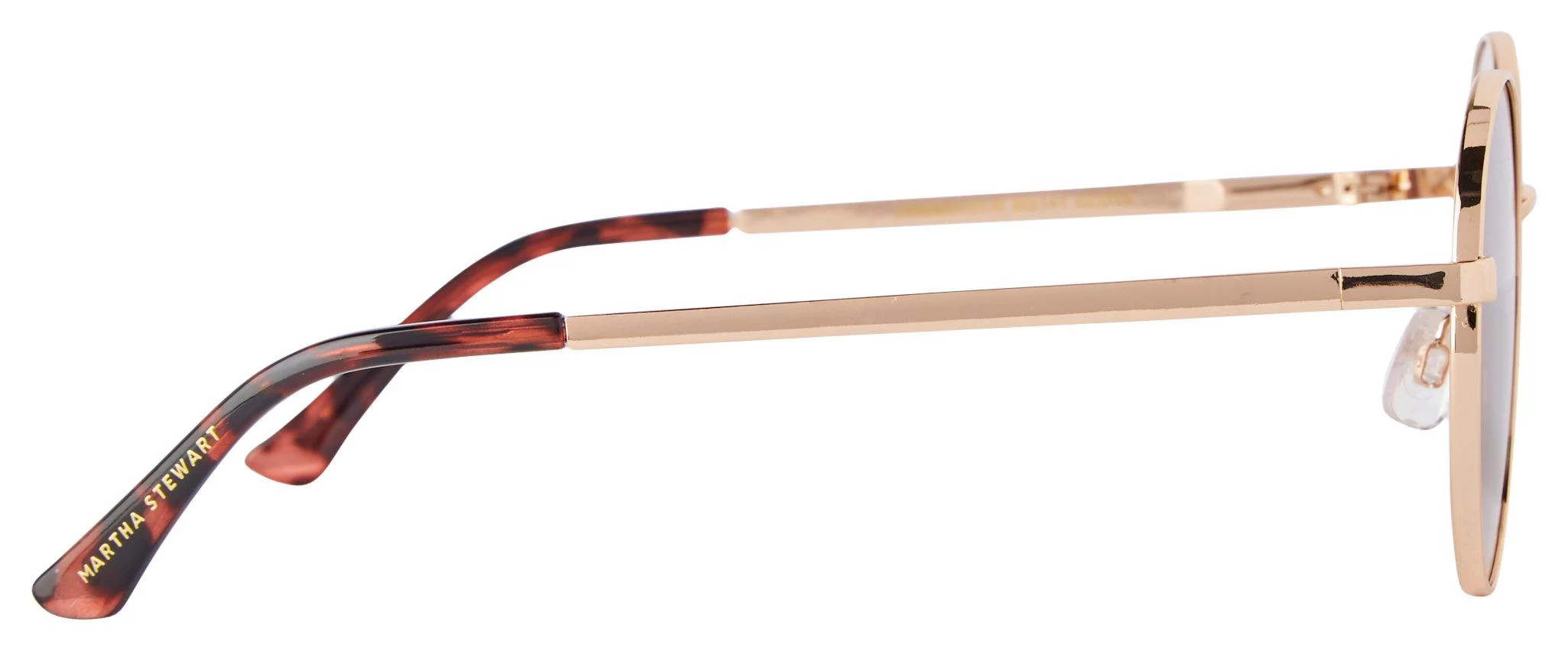 Martha Stewart Women's MS141 Vintage Metal UVA and UVB Protective Round Fashion Sunglasses, 50mm