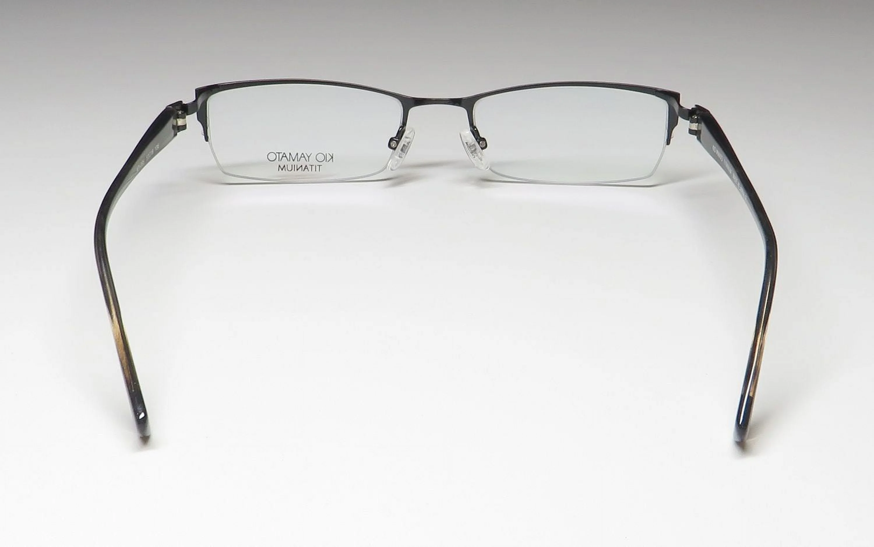 KIO YAMATO KT-255 TITANIUM HALF-RIM MADE IN JAPAN ELEGANT EYEGLASS FRAME/GLASSES