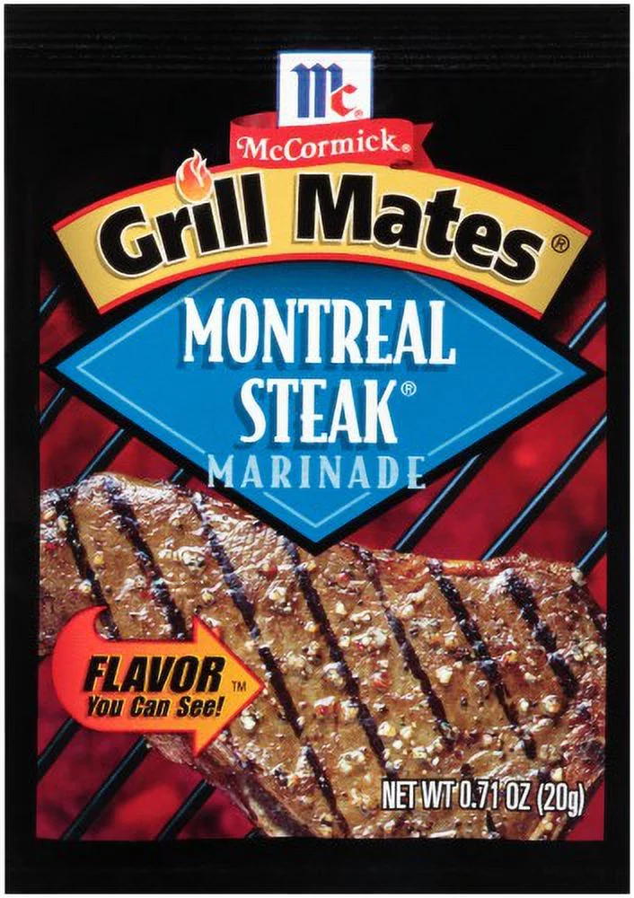 McCormick Grill Mates Montreal Steak Marinade Mix, 0.71 oz (Pack of 8)