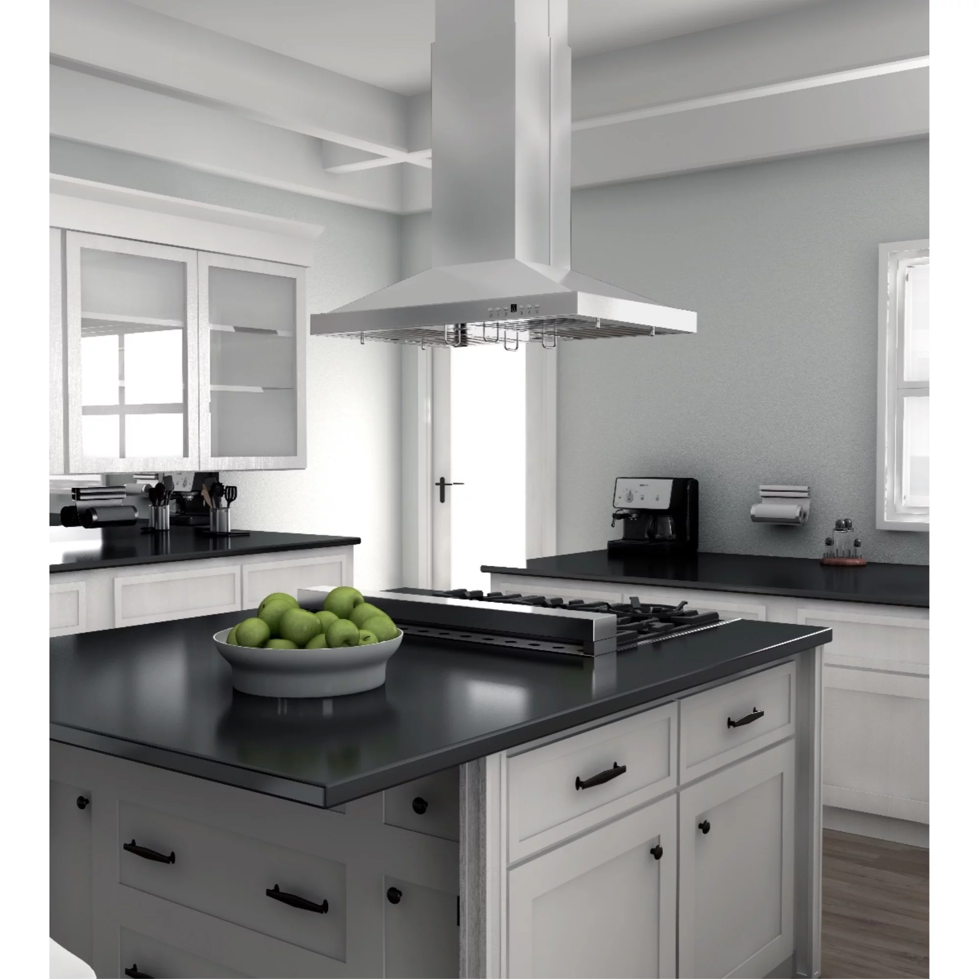 ZLINE 36 in. Remote Blower Island Mount Range Hood in Stainless Steel (GL2i-RS-36)