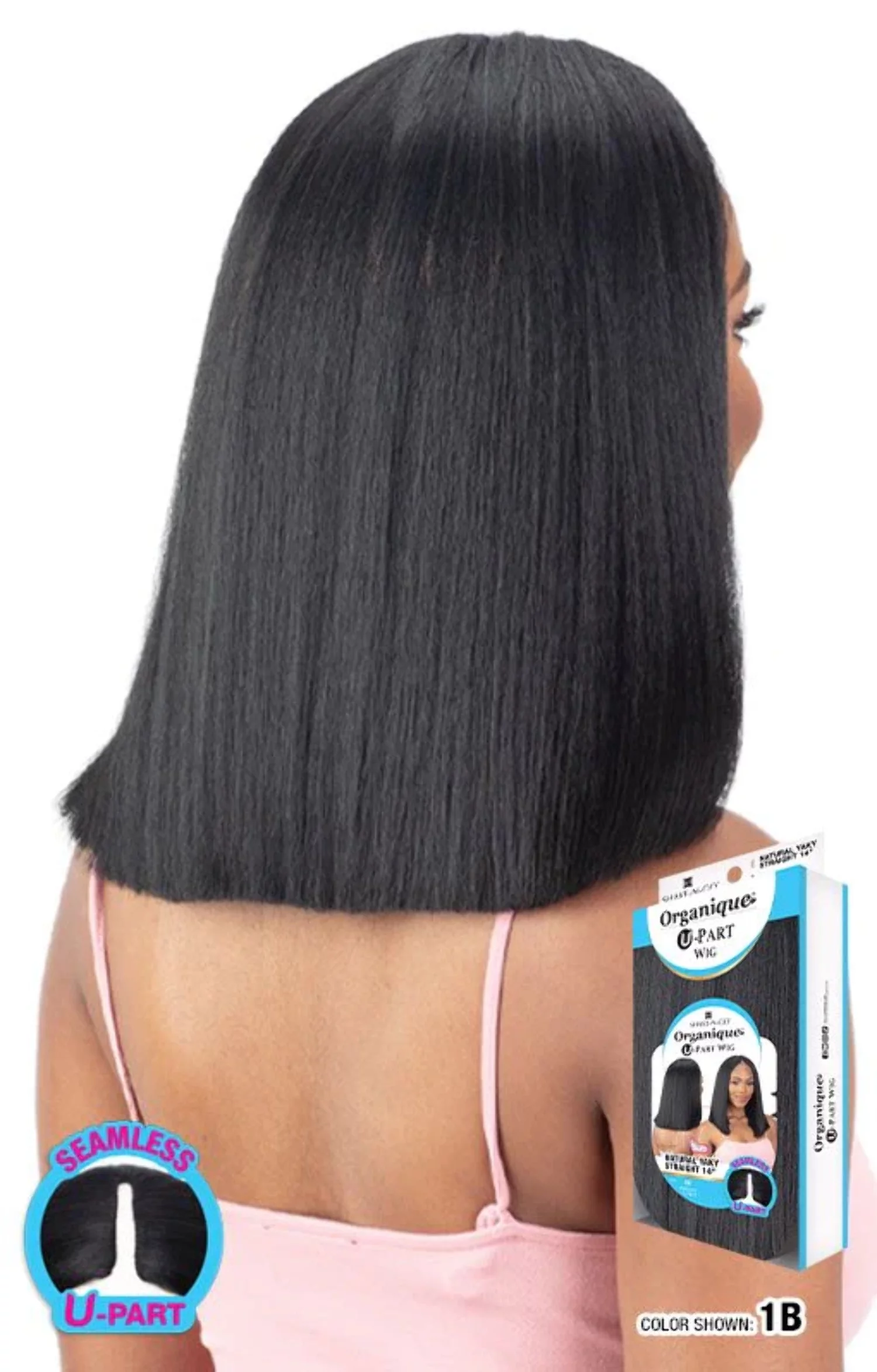 Milky Way Organique Wig U-Part Natural Yaky straight 14