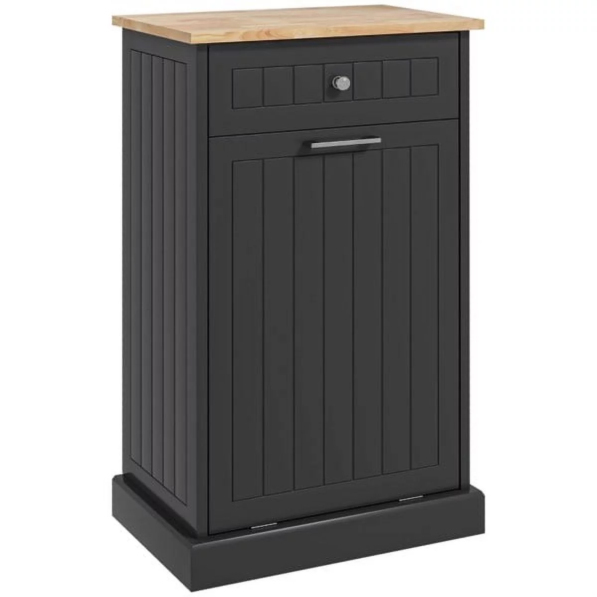 Kitchen Tilt Out Trash Bin Cabinet, ZPL Freestanding Laundry Sorter Cabinet,Trash Can Holder With Drawer, Freestanding Laundry Sorter Cabinet, Recycling Cabinet for Kitchen Bathroom Hallway