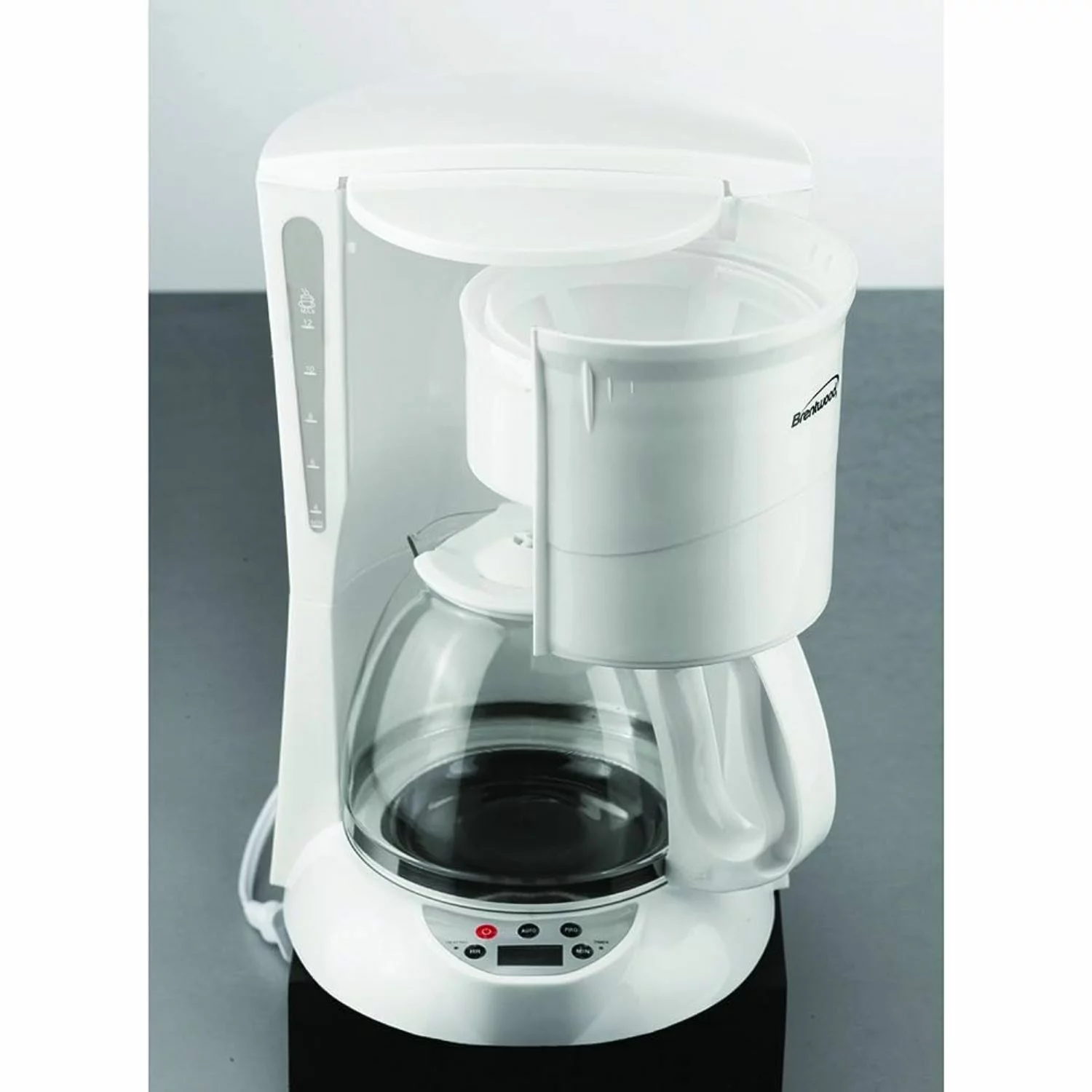 Brentwood Appliances TS-218W 12 Cup Digital Coffee Maker New, White