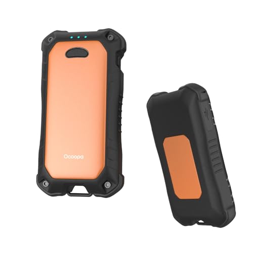 OCOOPA IP56 Waterproof Hand Warmers Rechargeable 10000mAh, Extra Heat Mode,16hrs Heat, Handwarmer with Torchlight, PD & QC Electric Hand Warmer, Winter Outdoor Gifts for Men Hunting Camping Hiking