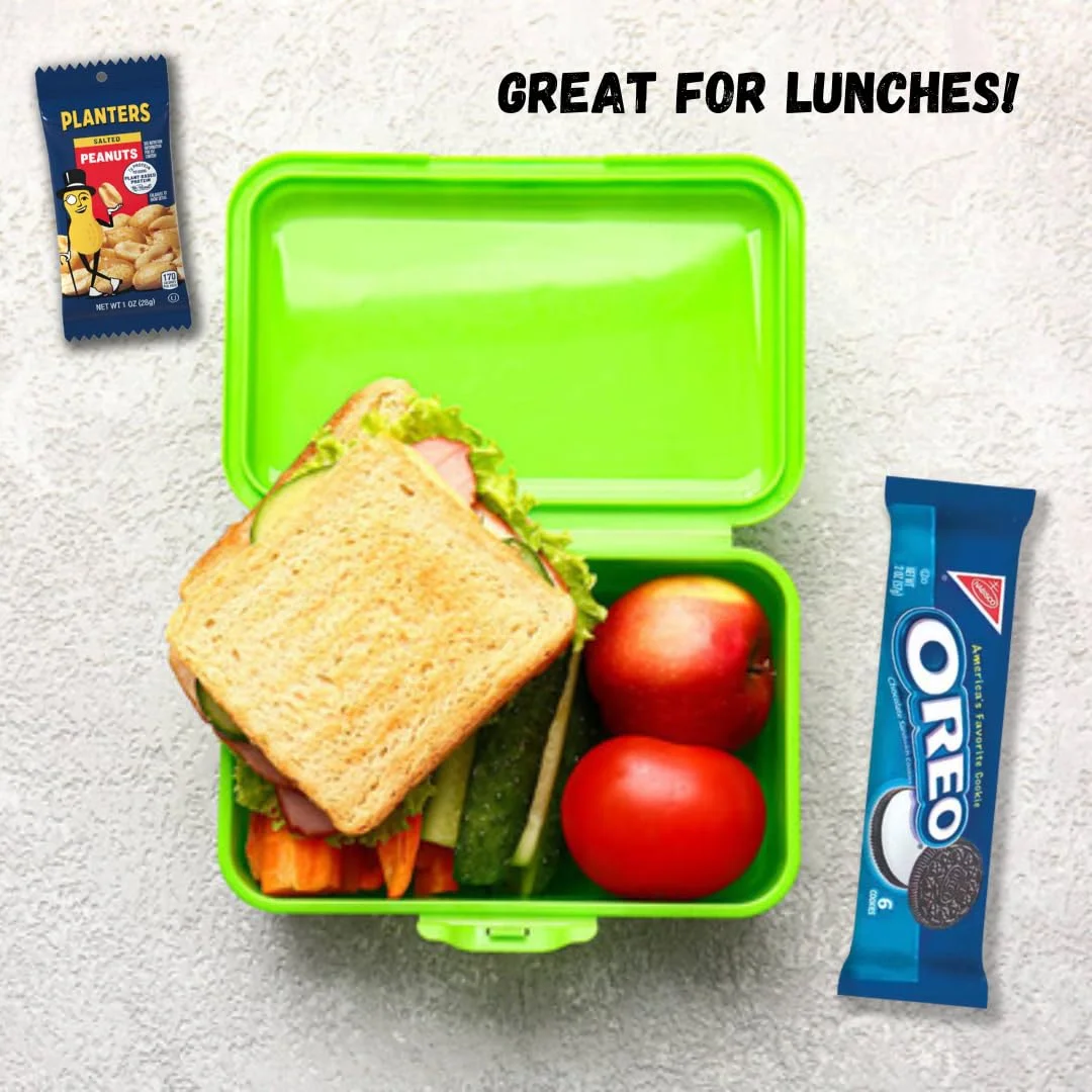 Fountain City Fulfillment Snack Box Care Package - Variety Snack Boxes for Adults, Teens & Kids - Gummy Bears, Peanuts, Snack Pack, Cookie Sandwiches College, Camp, Road Trip 40 Count Cookies Variety