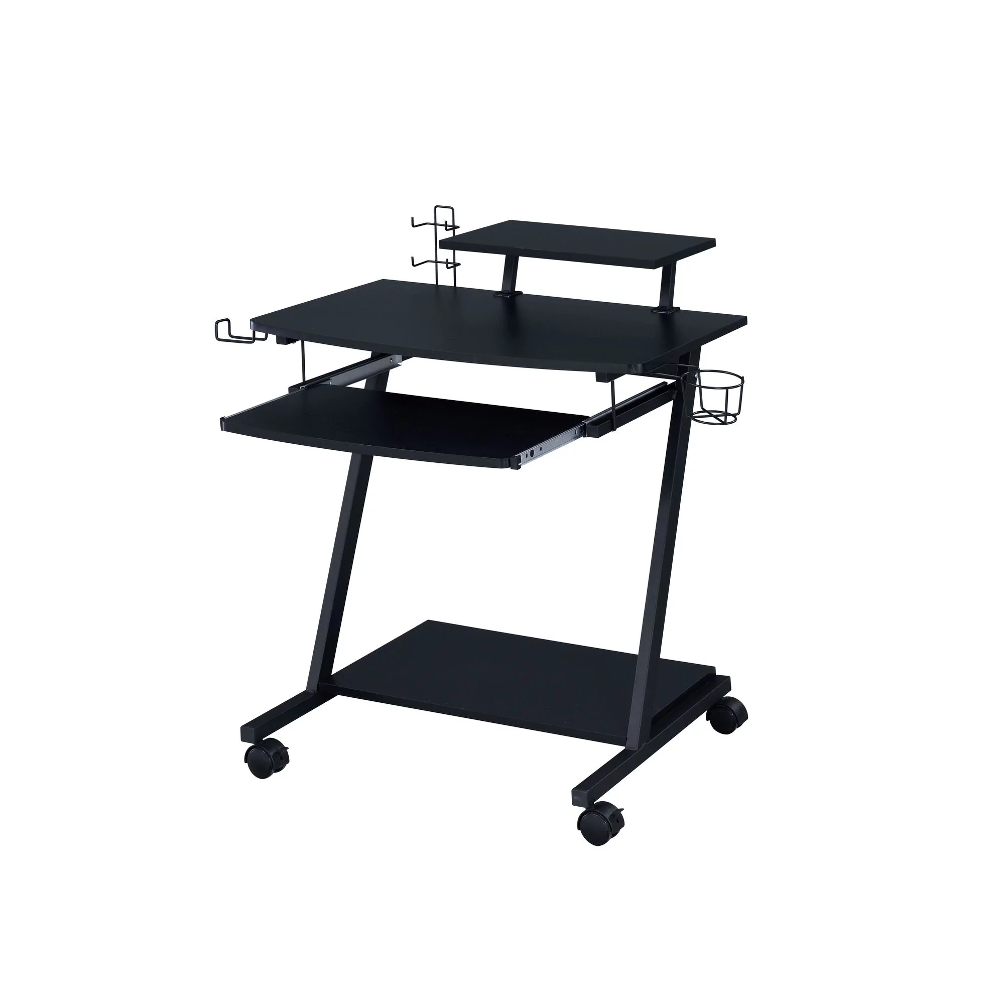 Miekor Furniture Ordrees Gaming Table, Black Finish