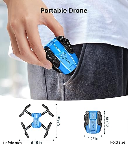 SYMA Mini Drone with Camera for Adults Kids-720P FPV Camera Drones with Remote Control RC Quadcopter with Headless Mode, One Key Start, Speed Adjustment, 3D Flips for Beginners