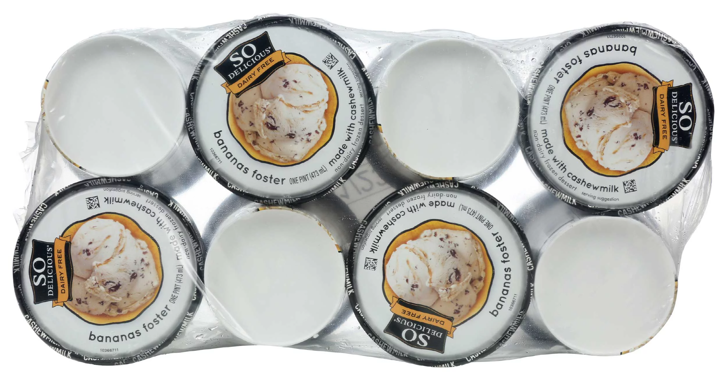 So Delicious Chocolate Drizzled Bananas Foster Dairy Free Frozen Dessert 1 Pt. Carton