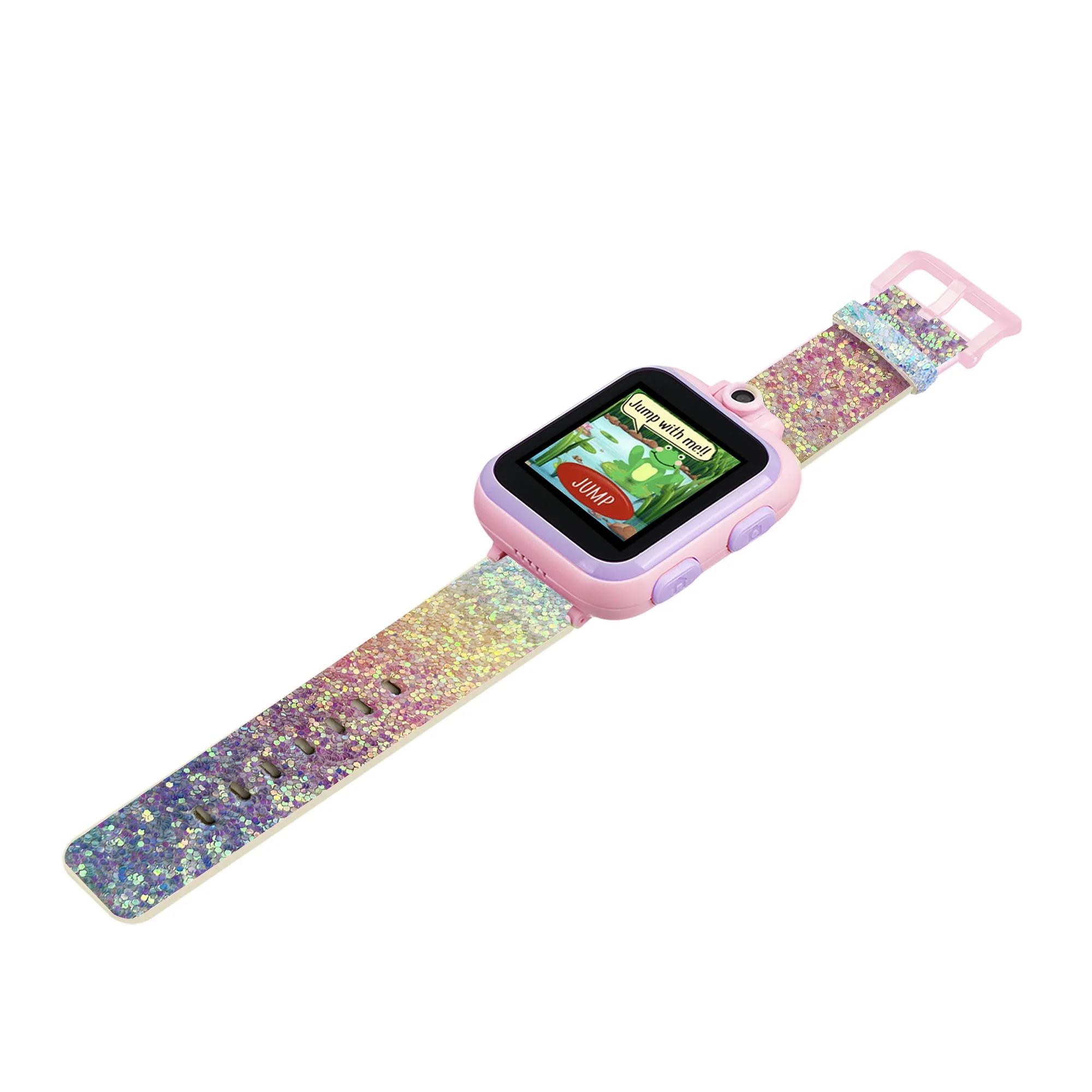 PlayZoom Unisex Kids Smartwatch - Video Camera Selfies Stem (Rainbow Sequin Print)
