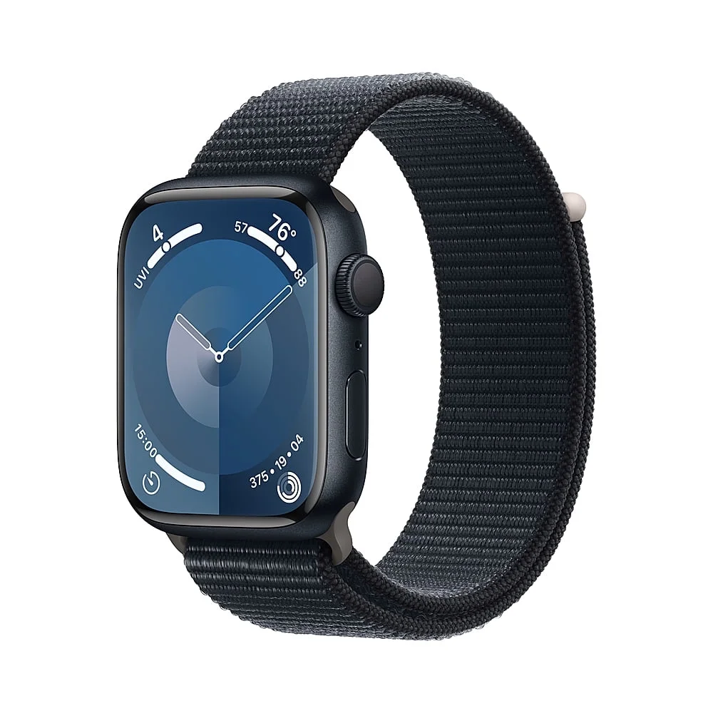 Refurbished Apple Watch Gen 9 Series 9 45mm Midnight Aluminum - Midnight Sport Loop MR9C3LL/A
