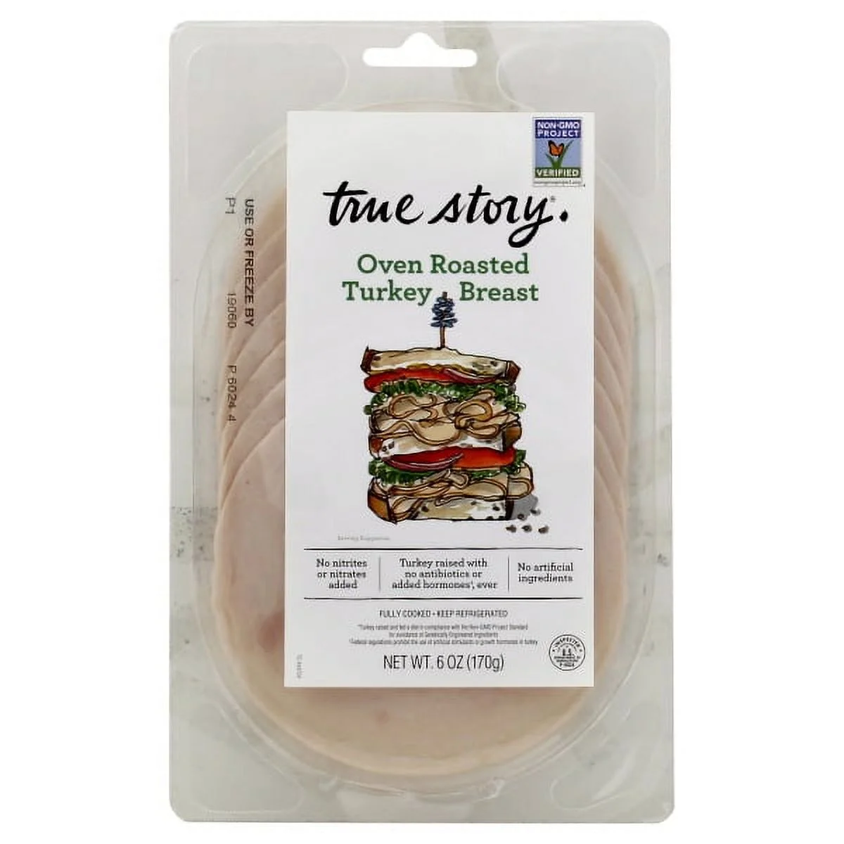 TRUE STORY TURKEY BREAST OVEN RSTD 6 OZ - Pack of 12