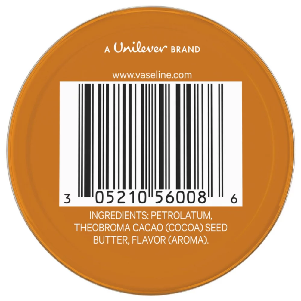 Vaseline Therapy Lip Balm, Cocoa Butter 0.6 oz (Pack of 4)