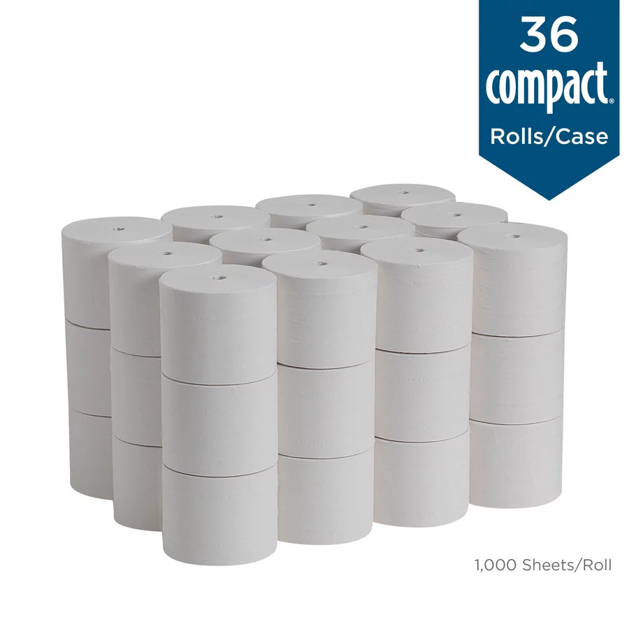 Georgia Pacific Compact Toilet Tissue: 36 Count, White, 4