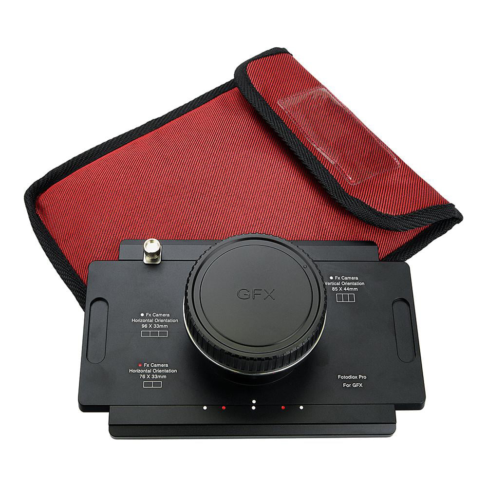 Fotodiox Pro Lens Mount Adapter, Fujifilm G-Mount GFX Mirrorless Digital Camera Back (such as GFX 50S) to Large Format 4x5 View Cameras with a Graflok Rear Standard - Shift / Stitch Adapter