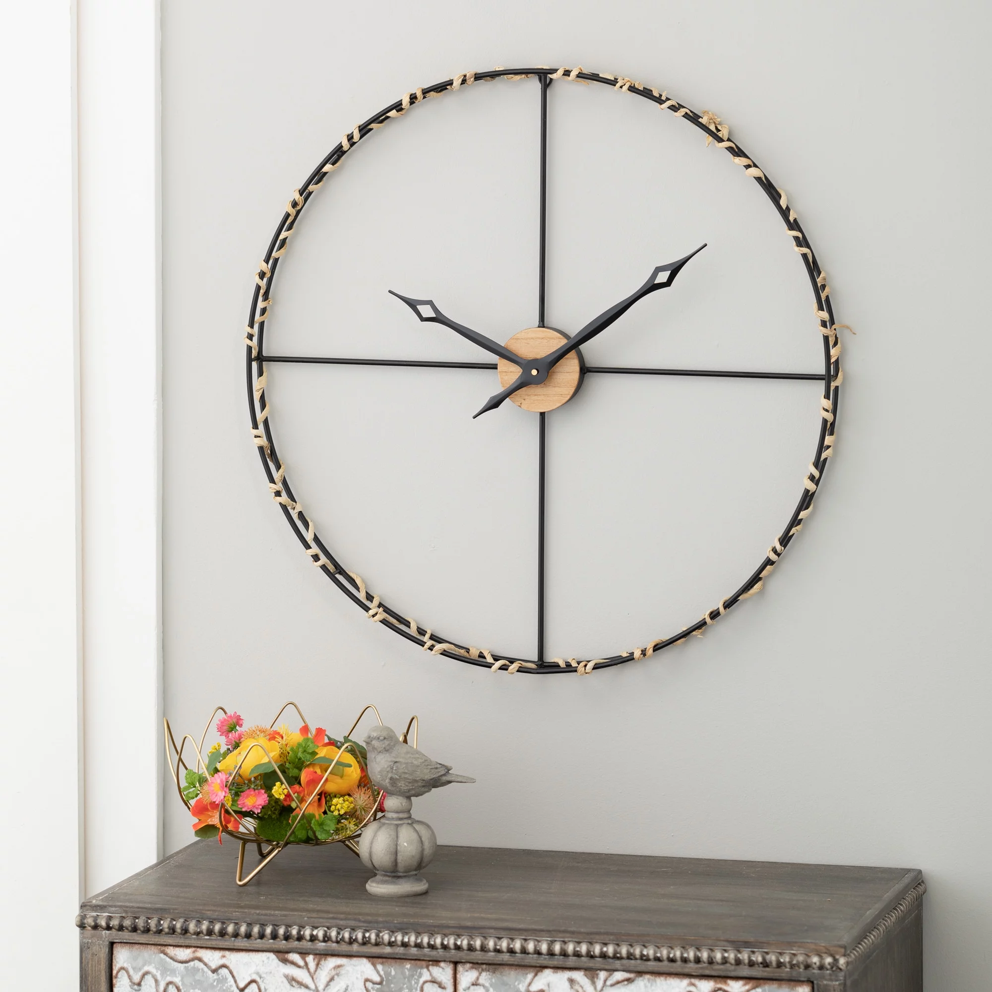 Sullivans Sculpted Gold Wire Footed Metal Bowl Set of 2, 7