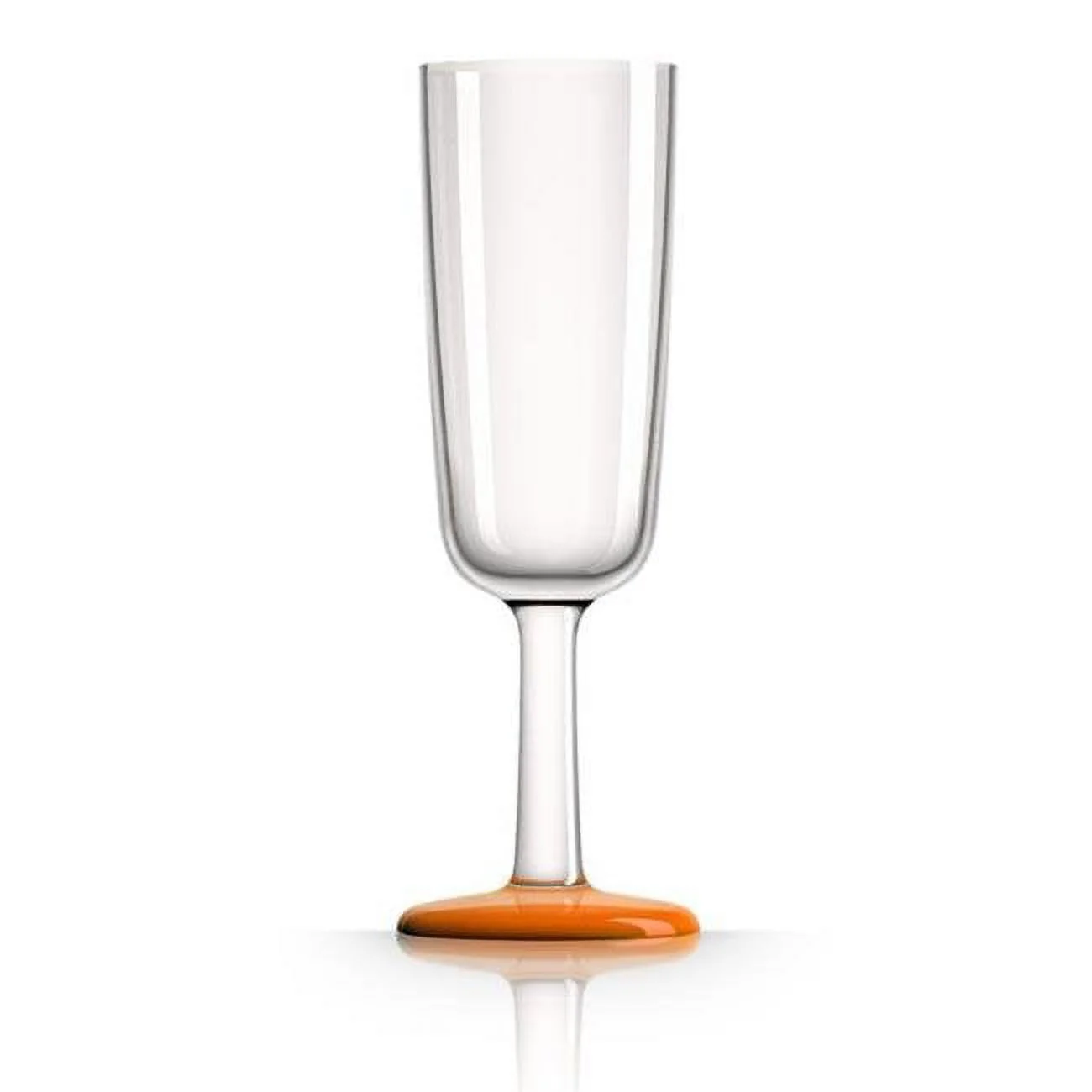 MARC NEWSON  Flute Glass - Orange Nonslip Base - Pack of 4