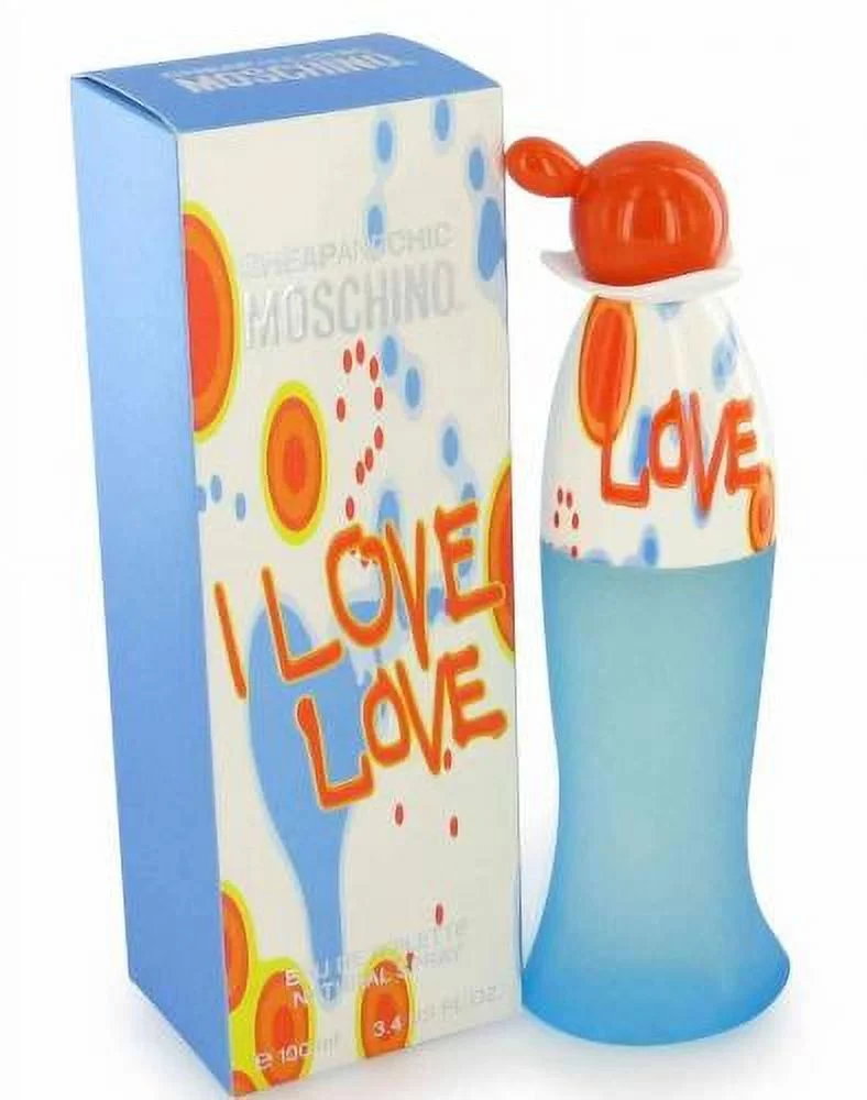 Moschino I Love Love Eau De Toilette Spray, Perfume for Women, 3.4 Oz / 100 Ml