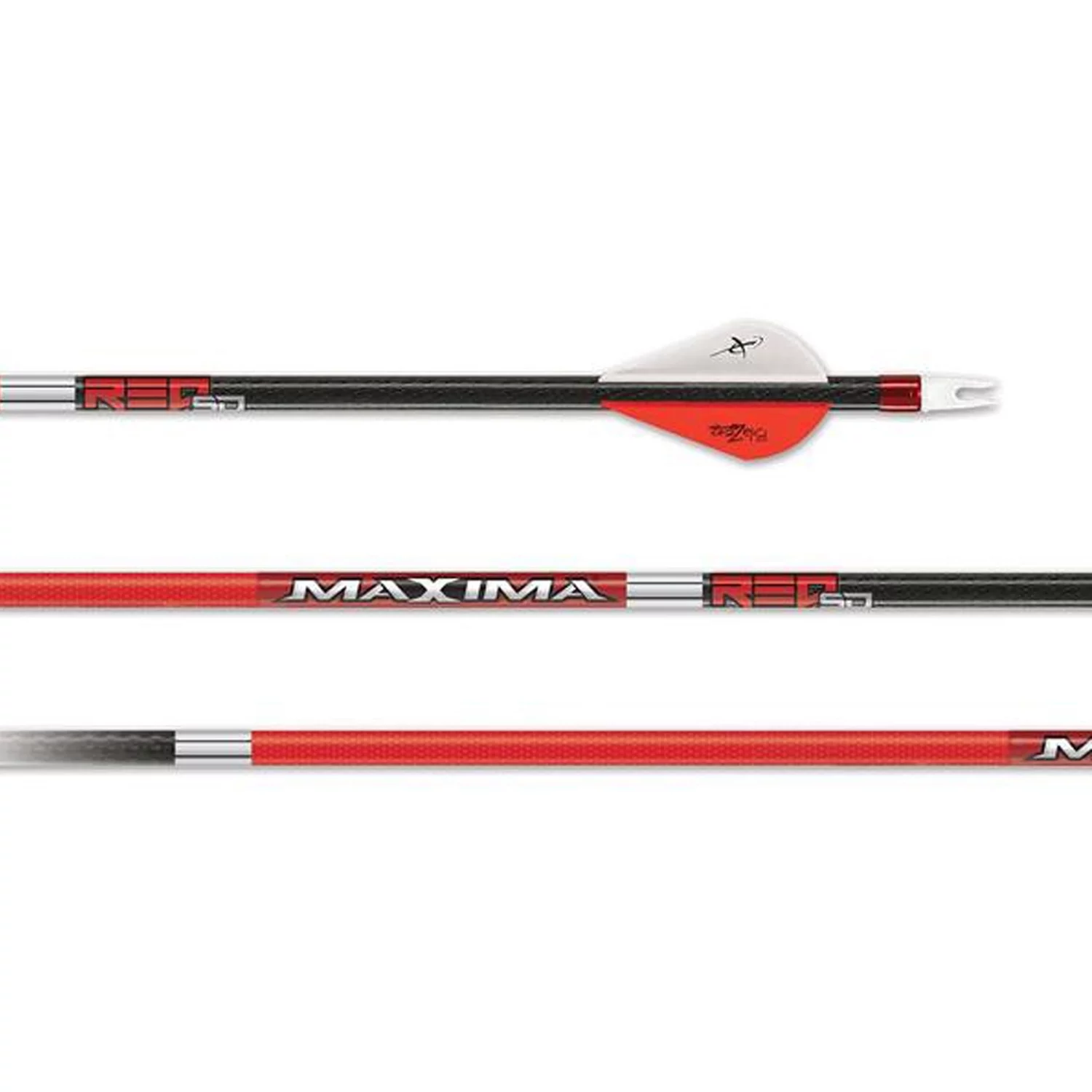 FeraDyne Outdoors 50869 Carbon Express Maxima RED SD 350 Arrow Shafts (12 Pack)