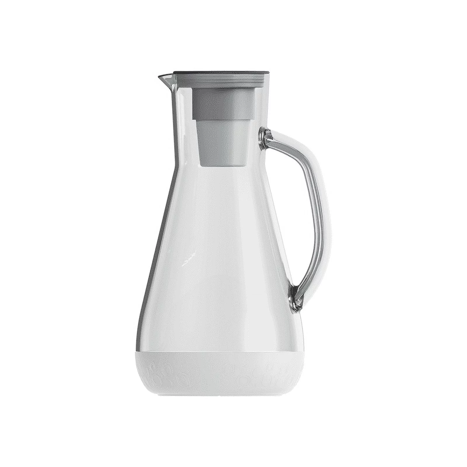 Hydros 64 oz Water Pitcher with Filter (8 Cup Capacity), White