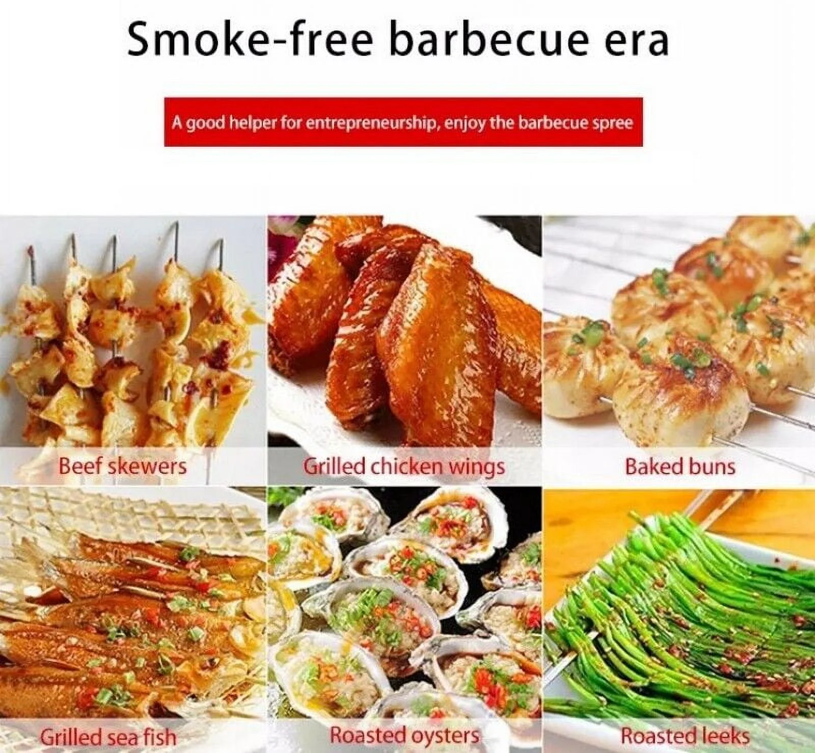 Stainless Steel Commercial Gas BBQ Grill with Stainless Steel Griddle 4 Burners