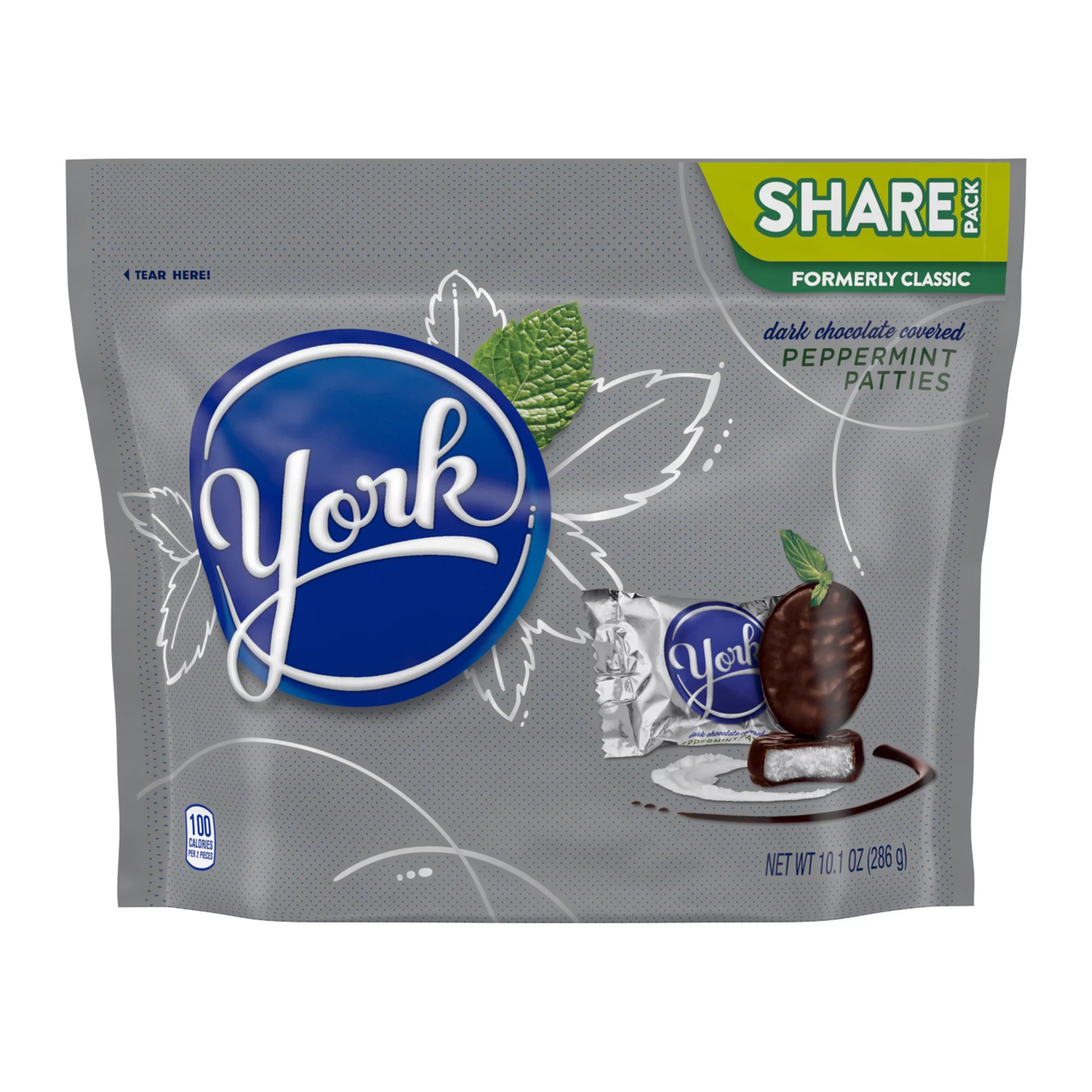 YORK Dark Chocolate Peppermint Patties Candy, 10.1 oz, 3 Pack