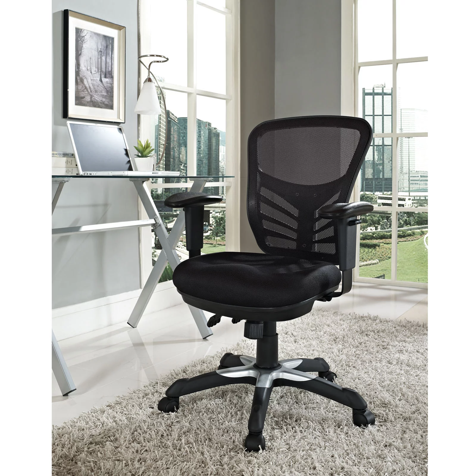 Modway Articulate Mesh Office Chair in Black