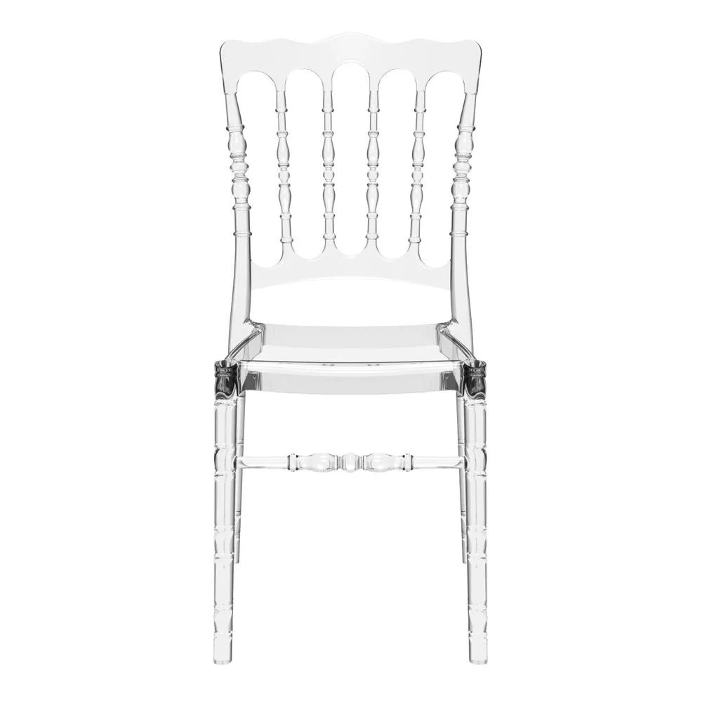 Polycarbonate Dining Chair, Transparent Clear