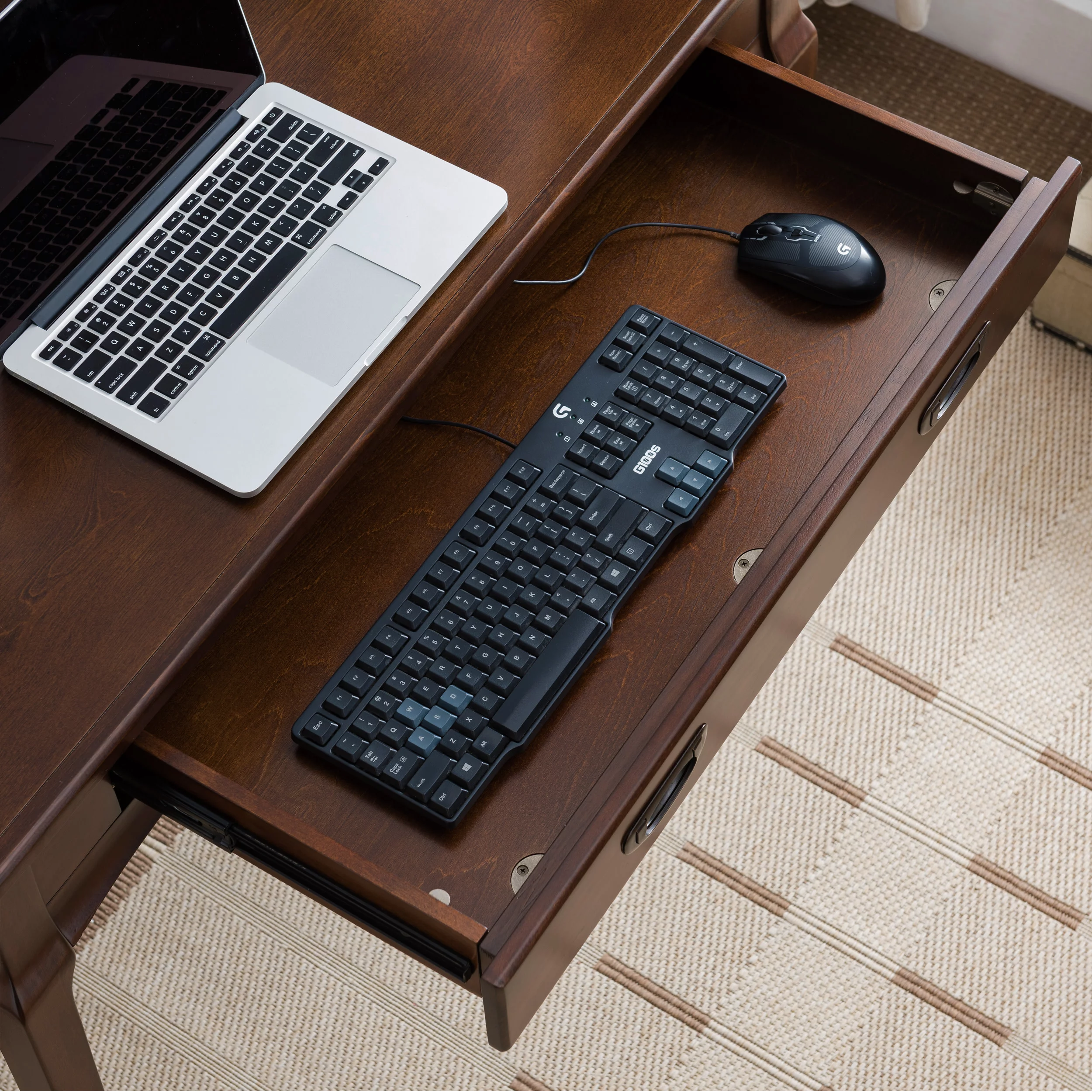 Stratus Laptop/Writing Desk in Heartwood Cherry
