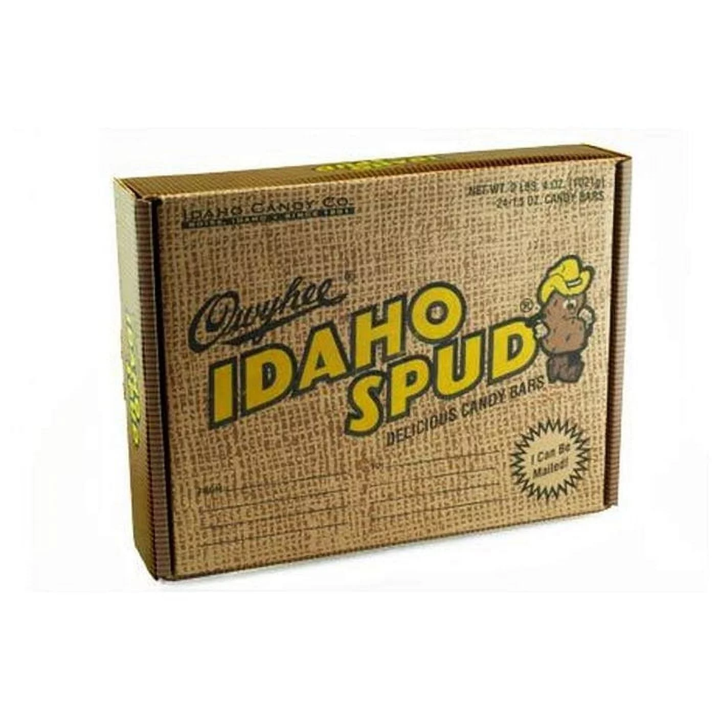 Idaho Candy Company Spud Gift Candy Bars, 1.5 oz, 24 Count