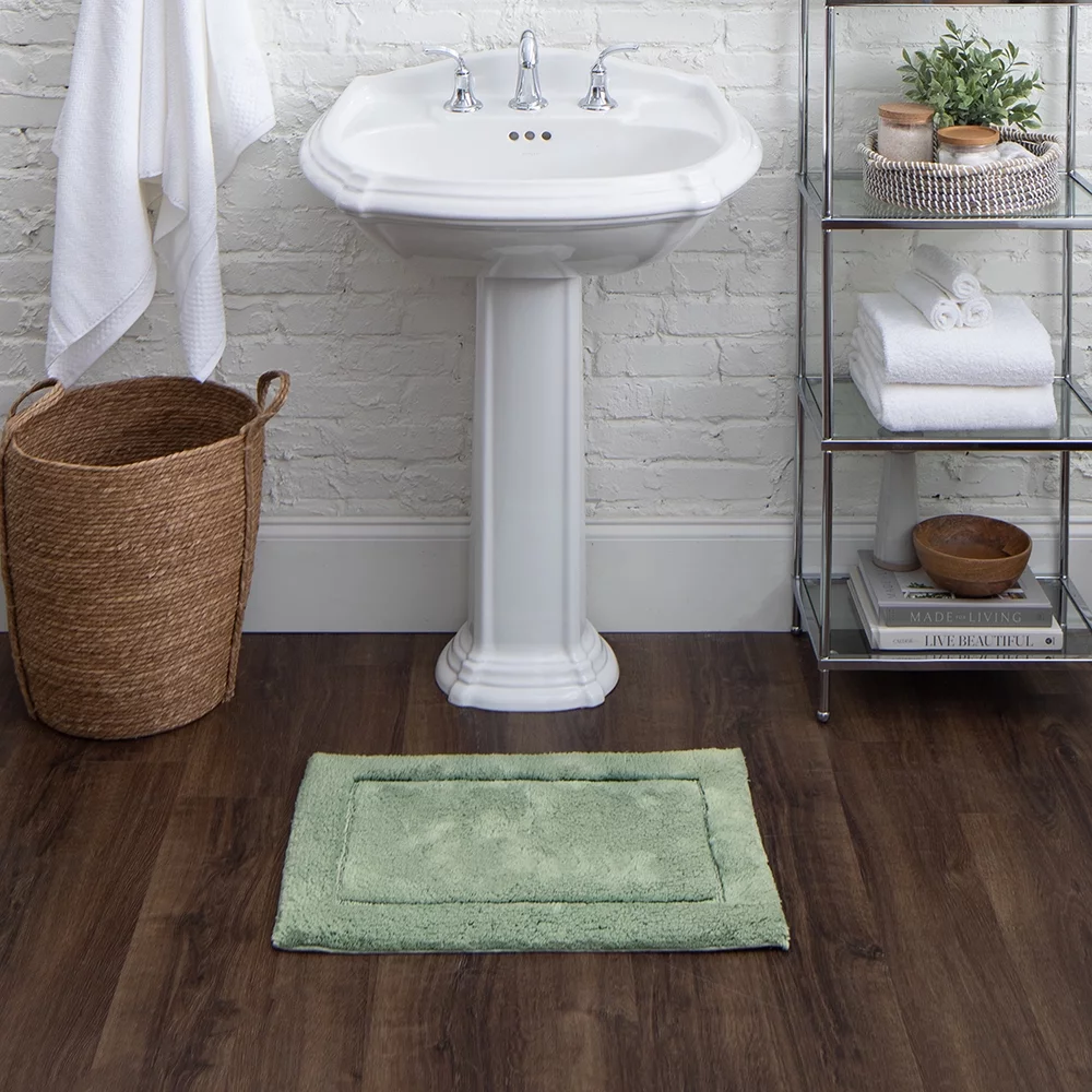 Mohawk Home Regency Cotton Bath Mat, Seaglass, 2' 3