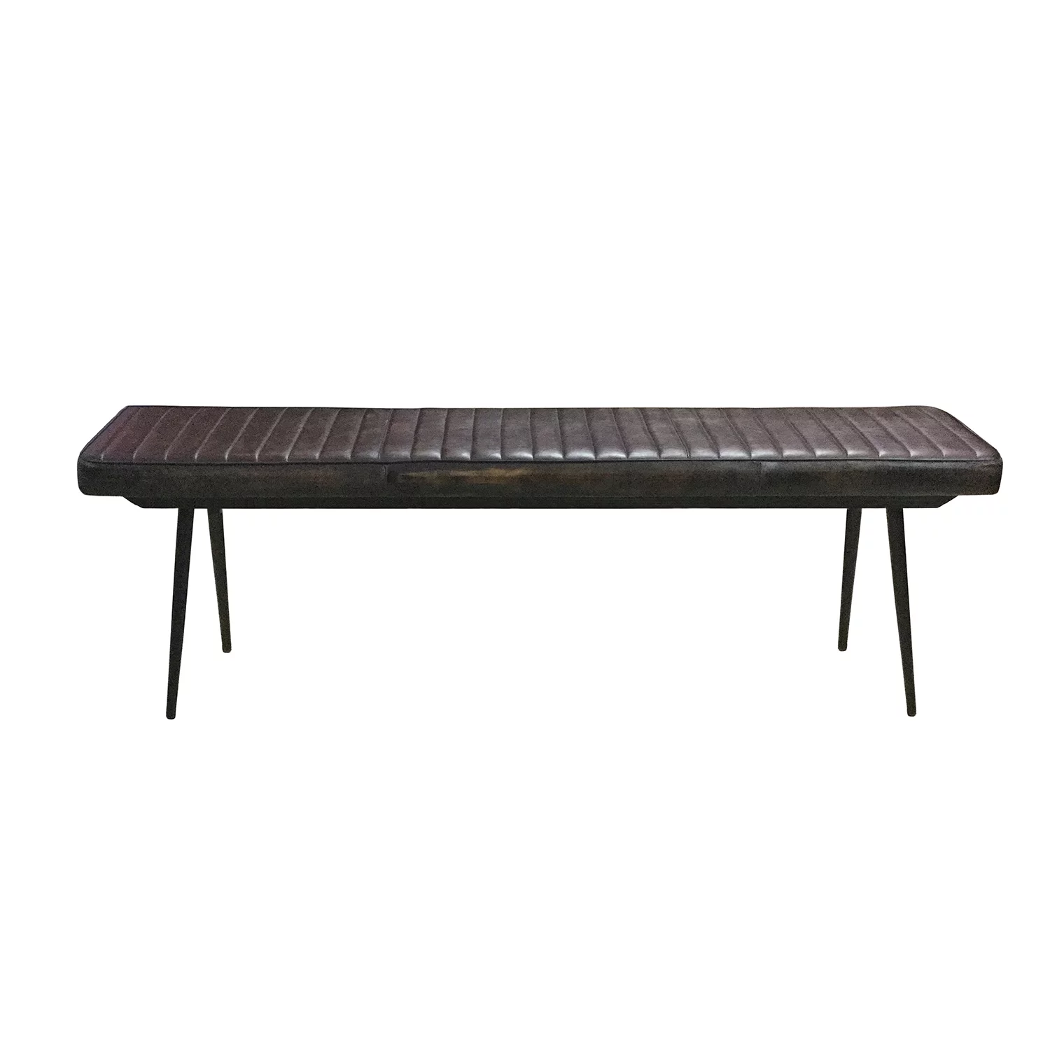 Misty Cushion Side Bench Espresso and Black