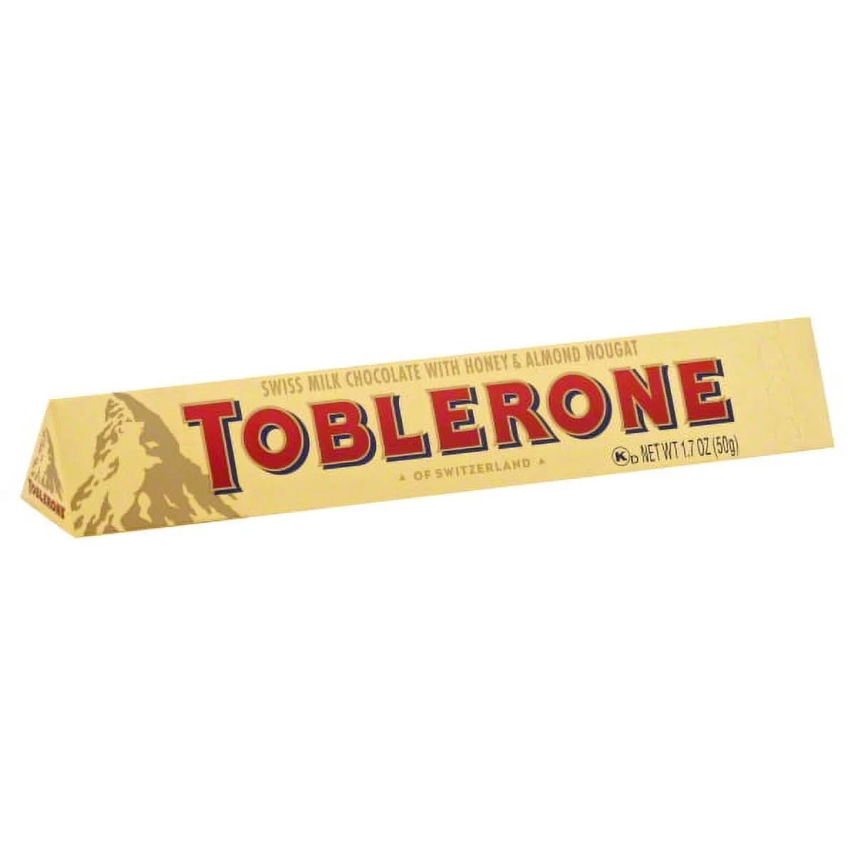 TOBLERONE SWISS MILK CHOCOLATE WITH HONEY AND ALMOND NOUGAT (9 x 1.76oz bars (9 x 50g))