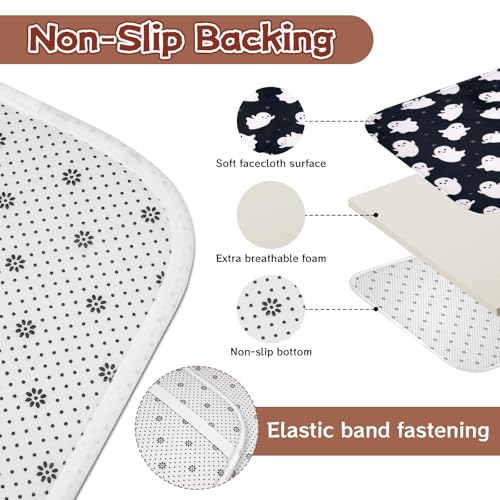 4Pcs Christmas Shower Curtain Set - Merry Christmas Bathroom Set Holiday Shower Curtain with Non-Slip Rugs, Toilet Lid Cover and Bath Mat