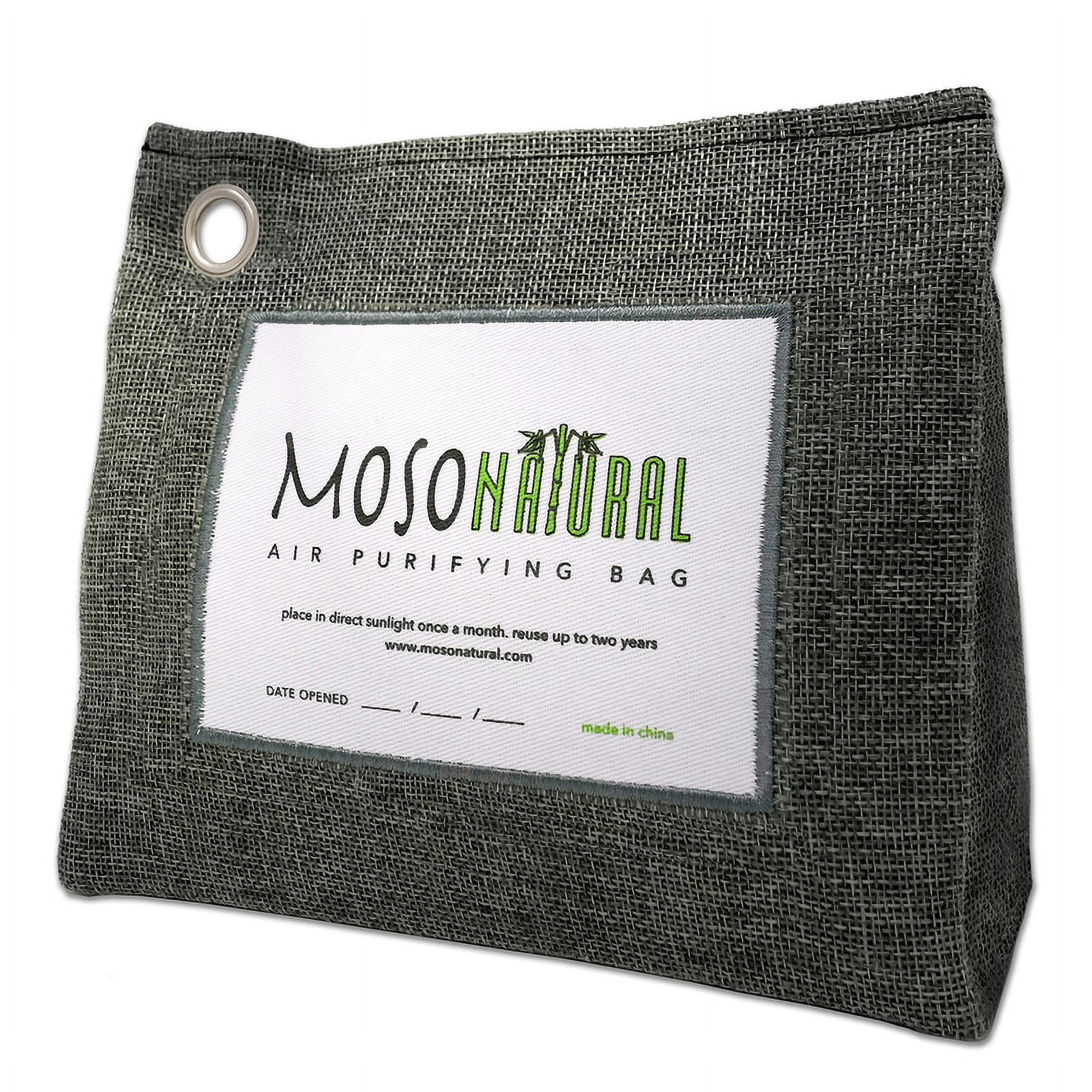 Moso Natural Air Purifying Bag 600g. Unscented Charcoal Odor Absorber for Large Rooms & Pet Areas
